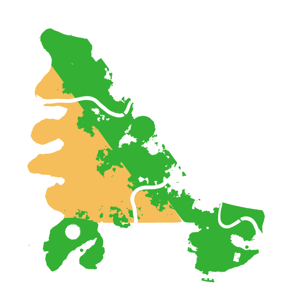 Biome Rust Map: Procedural Map, Size: 3500, Seed: 41194