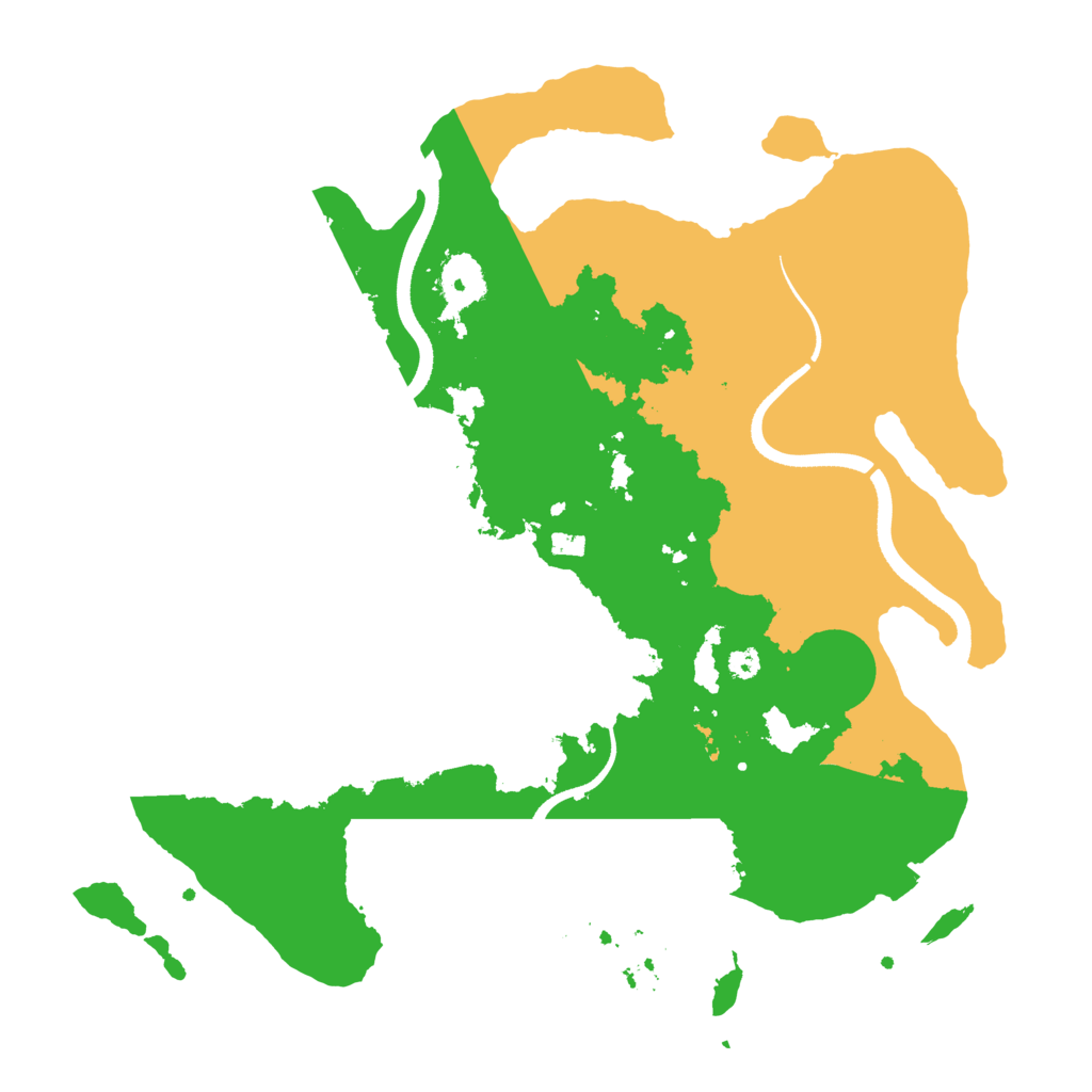 Biome Rust Map: Procedural Map, Size: 3500, Seed: 952075