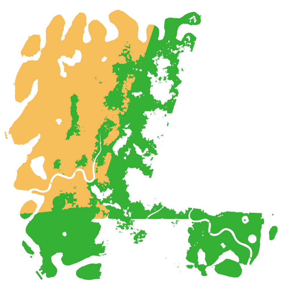 Biome Rust Map: Procedural Map, Size: 6000, Seed: 92613130