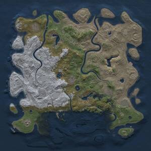 Thumbnail Rust Map: Procedural Map, Size: 4500, Seed: 223931370, 15 Monuments