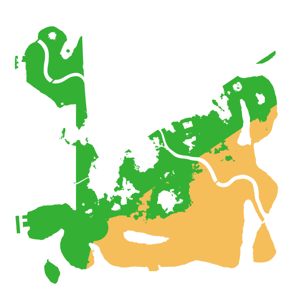 Biome Rust Map: Procedural Map, Size: 3500, Seed: 144061685