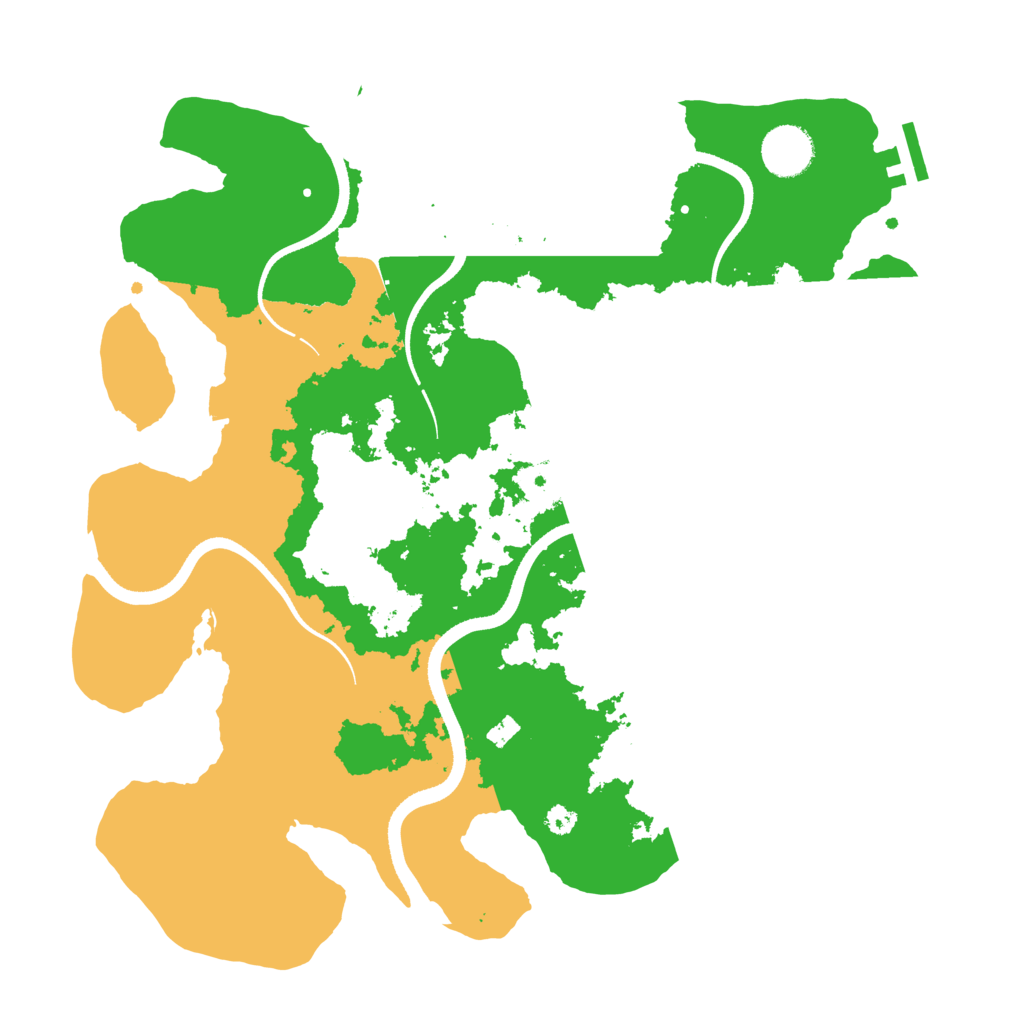 Biome Rust Map: Procedural Map, Size: 3500, Seed: 952875