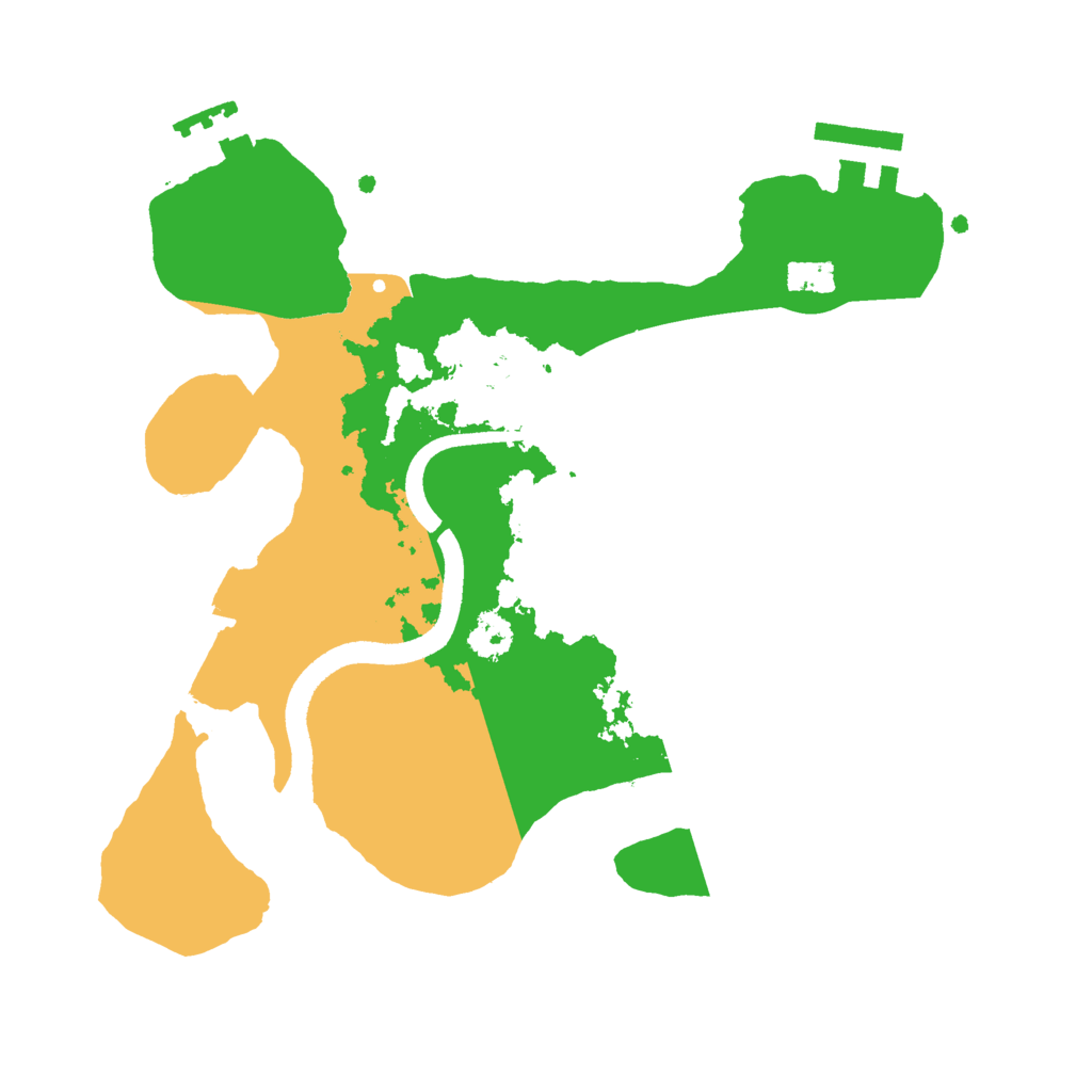 Biome Rust Map: Procedural Map, Size: 2500, Seed: 1300608469