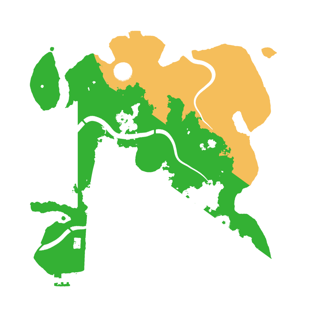Biome Rust Map: Procedural Map, Size: 3000, Seed: 1266491497