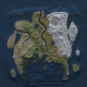 Thumbnail Rust Map: Procedural Map, Size: 3100, Seed: 2013677473, 11 Monuments