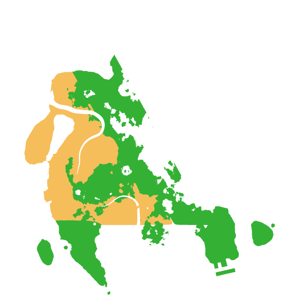 Biome Rust Map: Procedural Map, Size: 3100, Seed: 2013677473