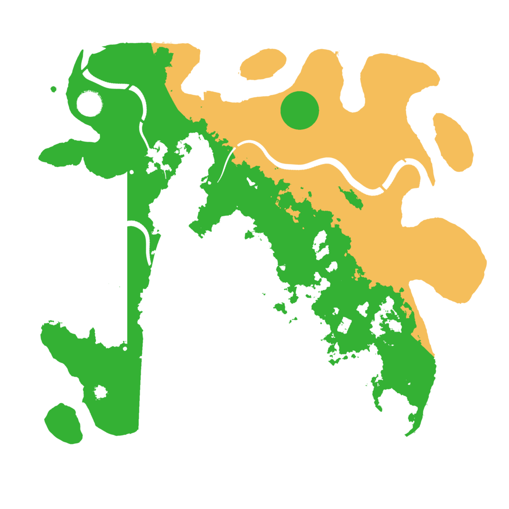 Biome Rust Map: Procedural Map, Size: 3500, Seed: 684565