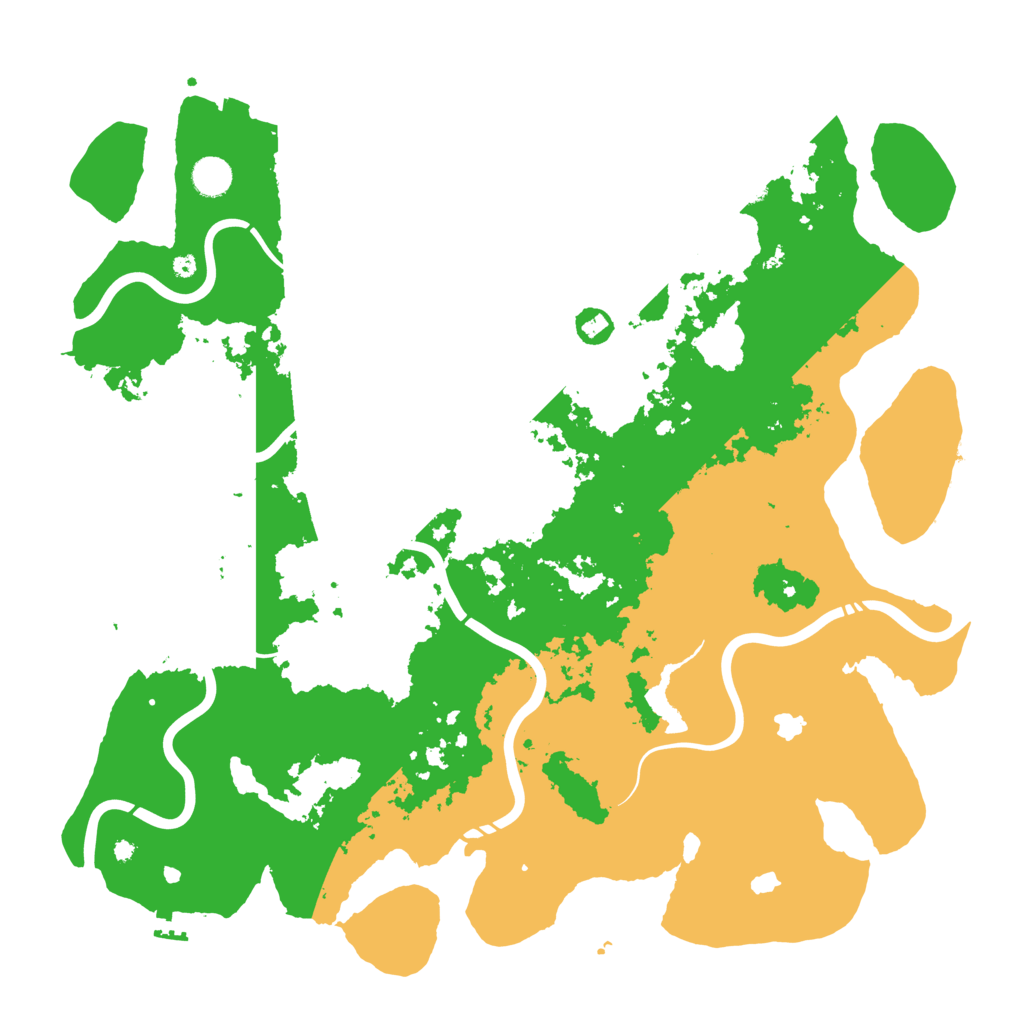 Biome Rust Map: Procedural Map, Size: 4500, Seed: 251153688