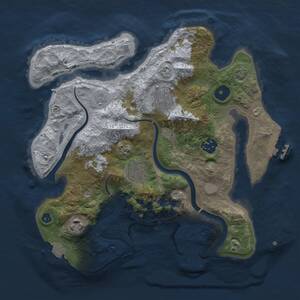 Thumbnail Rust Map: Procedural Map, Size: 3000, Seed: 765411, 11 Monuments