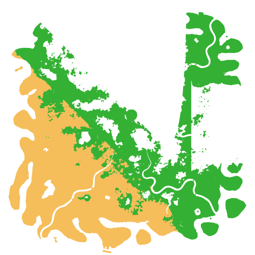 Biome Rust Map: Procedural Map, Size: 6000, Seed: 477845663