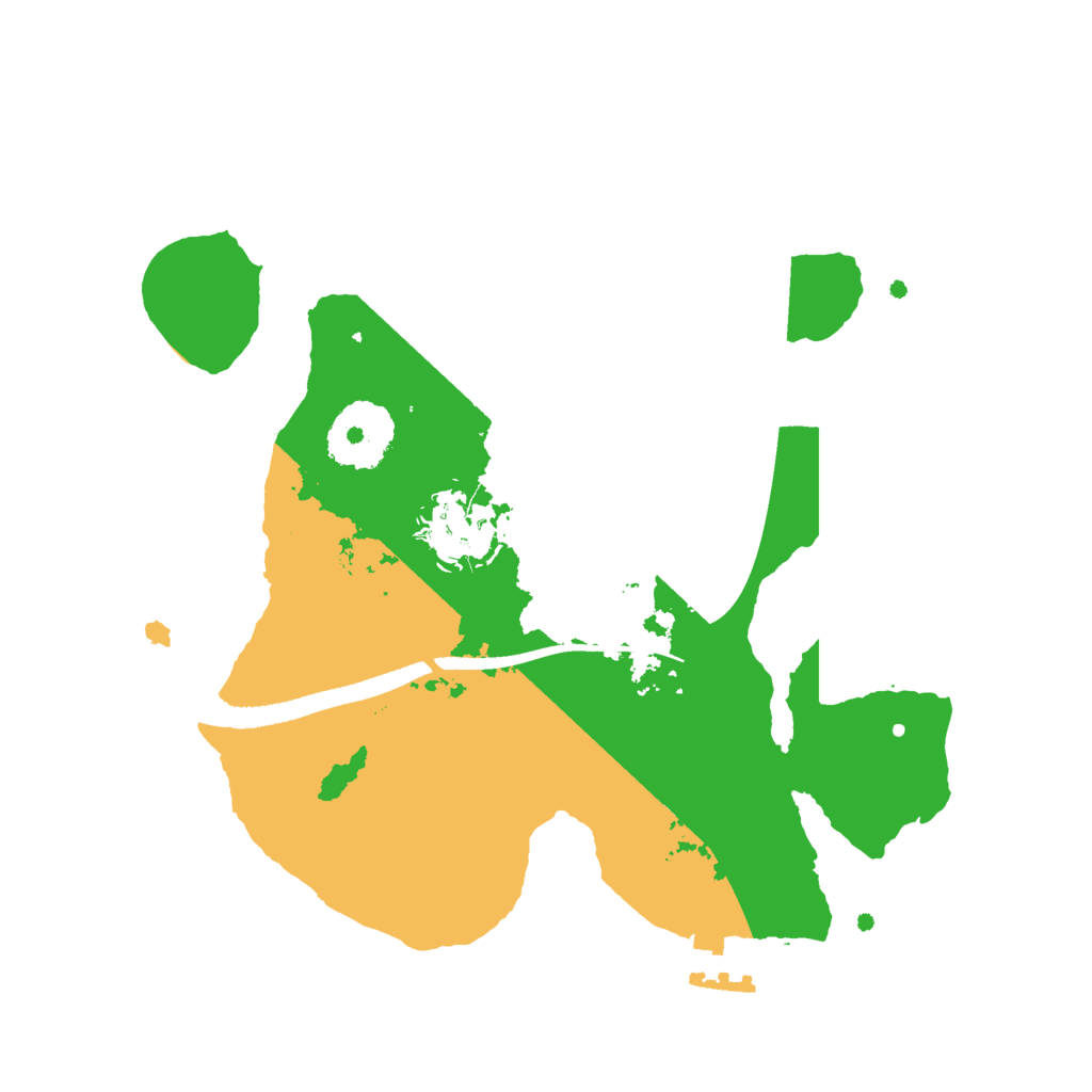Biome Rust Map: Procedural Map, Size: 2500, Seed: 55435