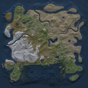 Thumbnail Rust Map: Procedural Map, Size: 4500, Seed: 6234202, 15 Monuments
