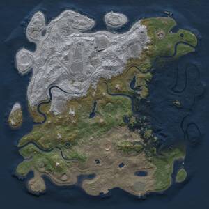 Thumbnail Rust Map: Procedural Map, Size: 4500, Seed: 471466549, 16 Monuments