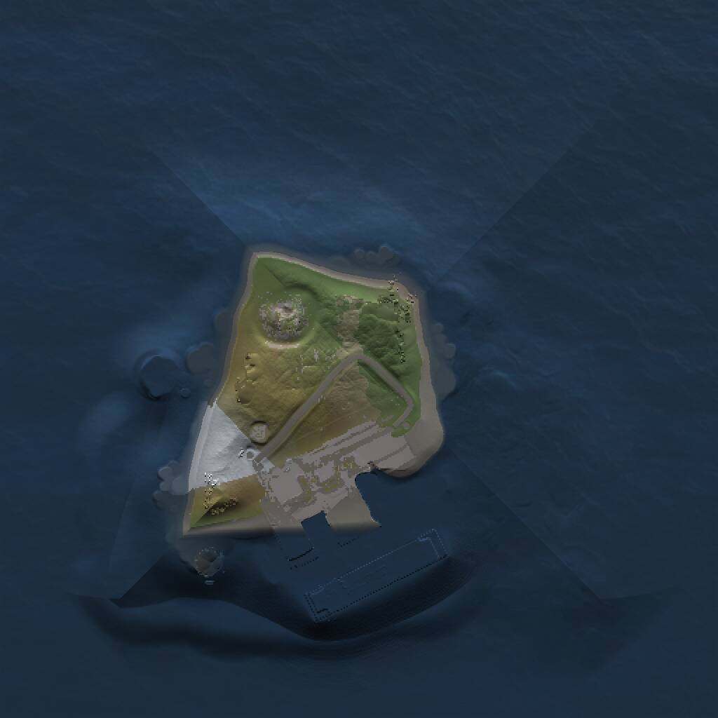 Rust Map: Procedural Map, Size: 1000, Seed: 1777031704, 2 Monuments