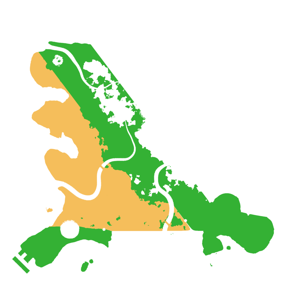 Biome Rust Map: Procedural Map, Size: 3000, Seed: 10500