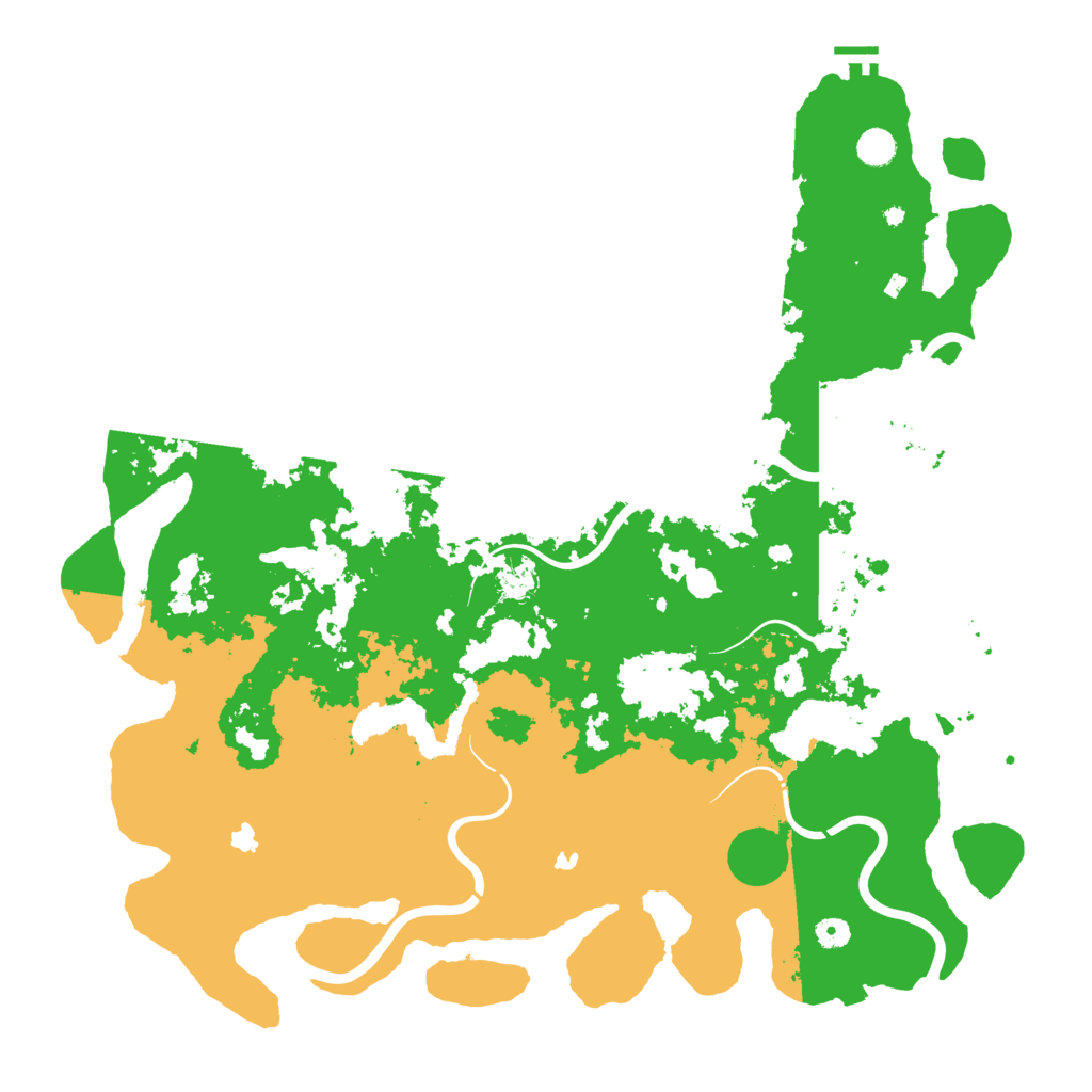 Biome Rust Map: Procedural Map, Size: 5000, Seed: 95796