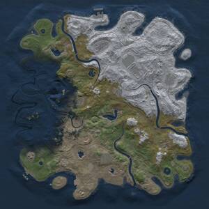 Thumbnail Rust Map: Procedural Map, Size: 4500, Seed: 938603823, 17 Monuments