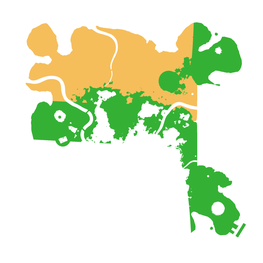Biome Rust Map: Procedural Map, Size: 3500, Seed: 2071158491