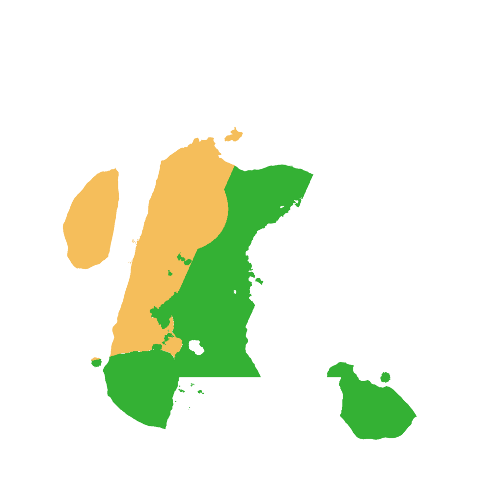 Biome Rust Map: Procedural Map, Size: 2000, Seed: 24678