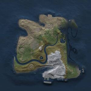 Thumbnail Rust Map: Procedural Map, Size: 2500, Seed: 2846, 8 Monuments