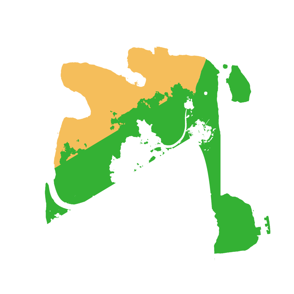 Biome Rust Map: Procedural Map, Size: 2500, Seed: 2846