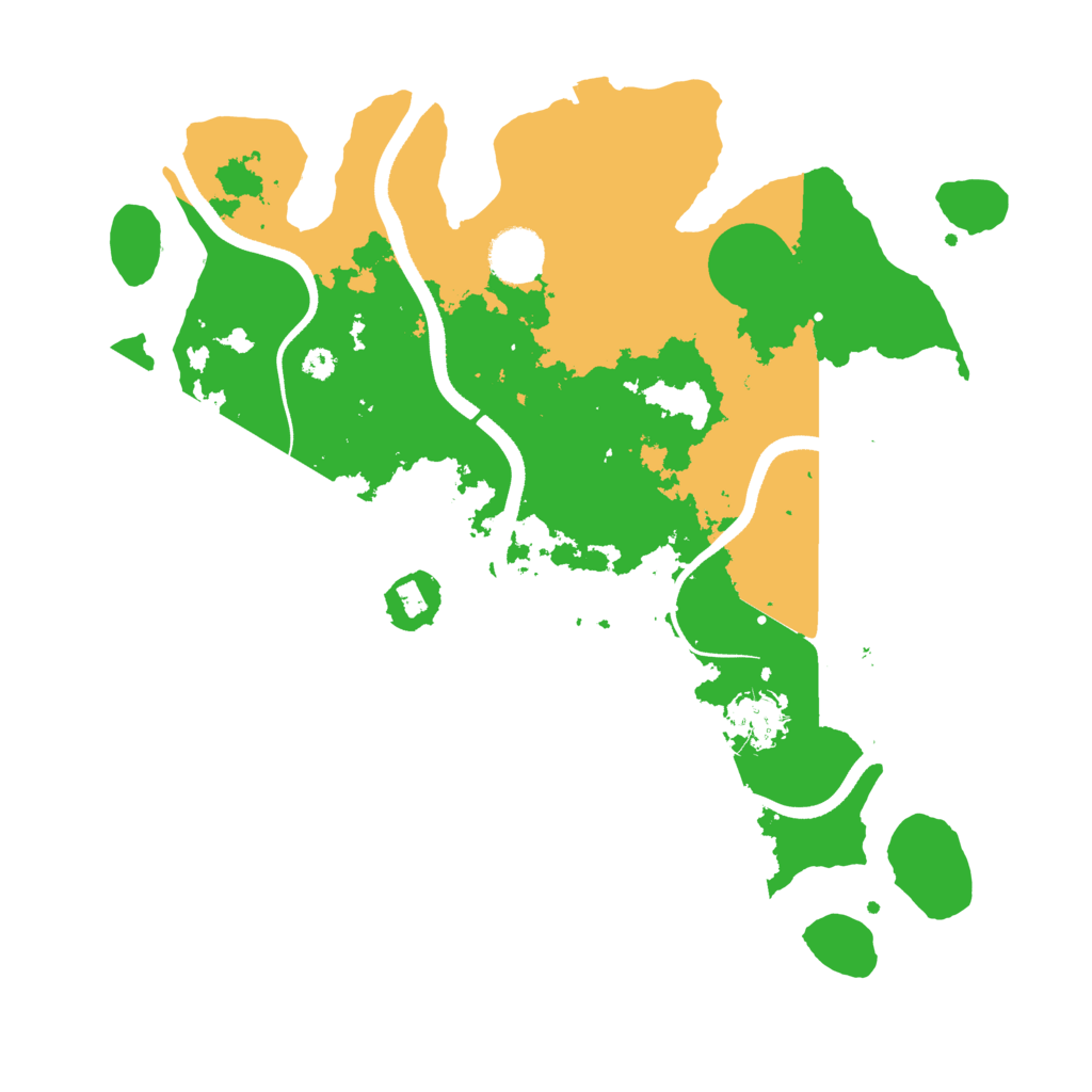 Biome Rust Map: Procedural Map, Size: 3500, Seed: 13517704
