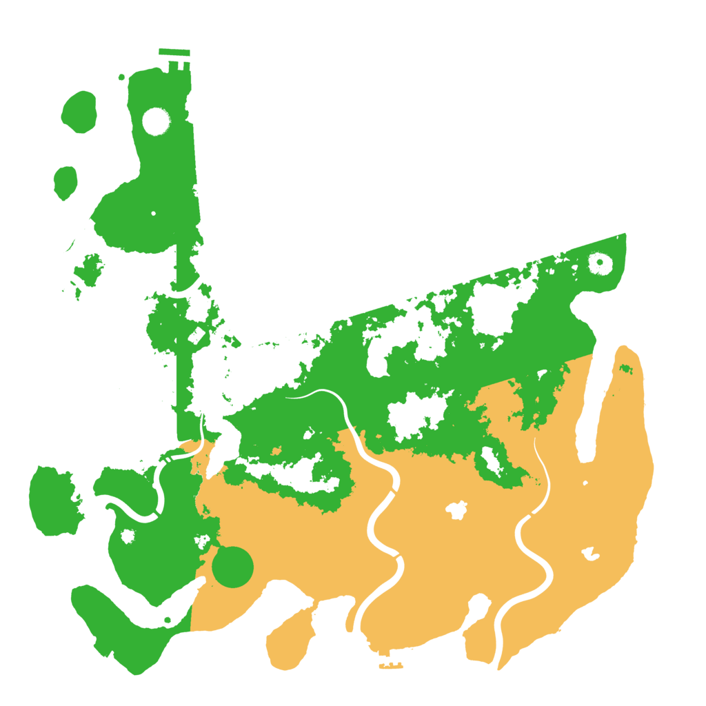 Biome Rust Map: Procedural Map, Size: 4500, Seed: 158323
