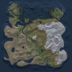 Thumbnail Rust Map: Procedural Map, Size: 4000, Seed: 1708150653, 17 Monuments