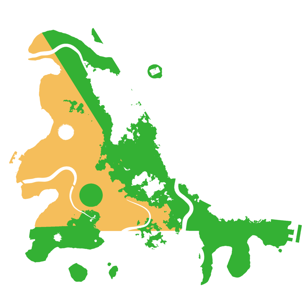 Biome Rust Map: Procedural Map, Size: 3500, Seed: 17361