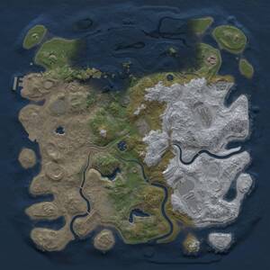 Thumbnail Rust Map: Procedural Map, Size: 4250, Seed: 781589566, 16 Monuments