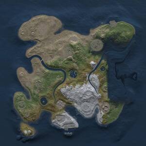 Thumbnail Rust Map: Procedural Map, Size: 3000, Seed: 7852031, 13 Monuments