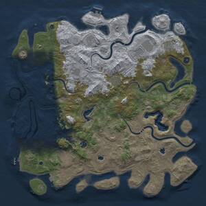 Thumbnail Rust Map: Procedural Map, Size: 4750, Seed: 79546074, 17 Monuments