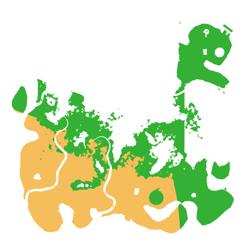 Biome Rust Map: Procedural Map, Size: 4500, Seed: 474421836