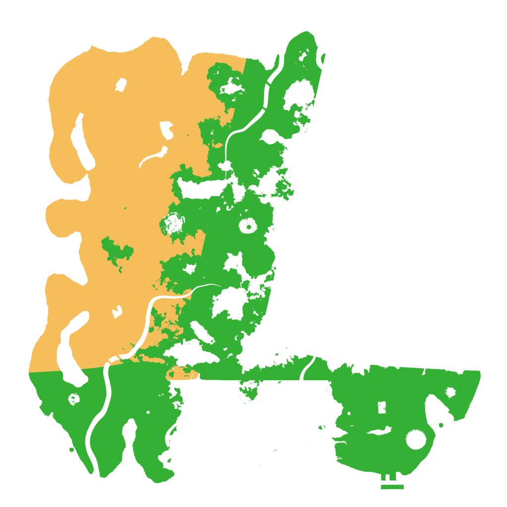 Biome Rust Map: Procedural Map, Size: 4500, Seed: 334308716