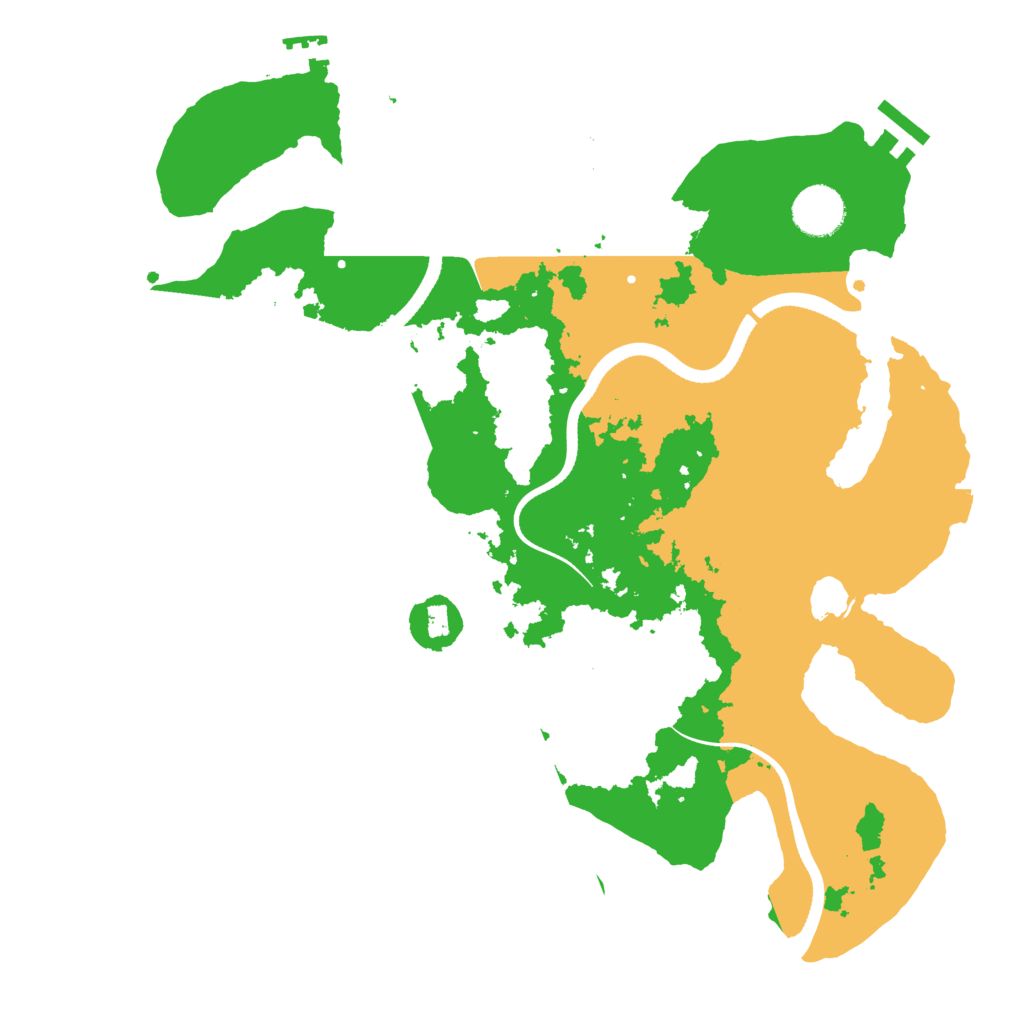 Biome Rust Map: Procedural Map, Size: 3500, Seed: 1484658298