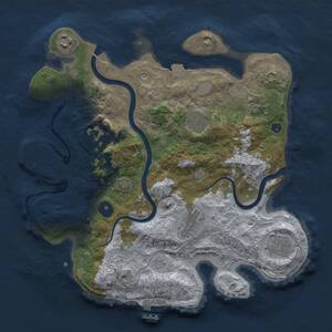 Thumbnail Rust Map: Procedural Map, Size: 3250, Seed: 2123886905, 12 Monuments