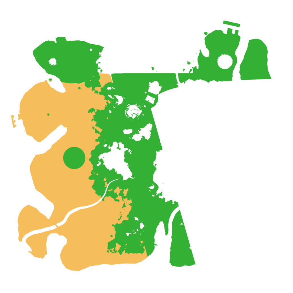 Biome Rust Map: Procedural Map, Size: 3500, Seed: 8520941