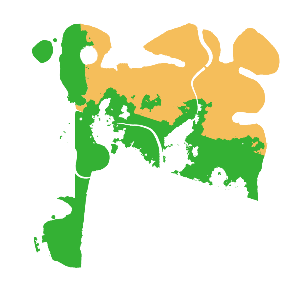 Biome Rust Map: Procedural Map, Size: 3000, Seed: 93526673
