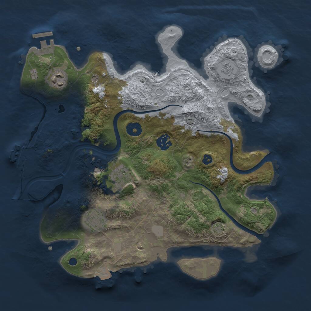 Rust Map: Procedural Map, Size: 3100, Seed: 13231, 11 Monuments