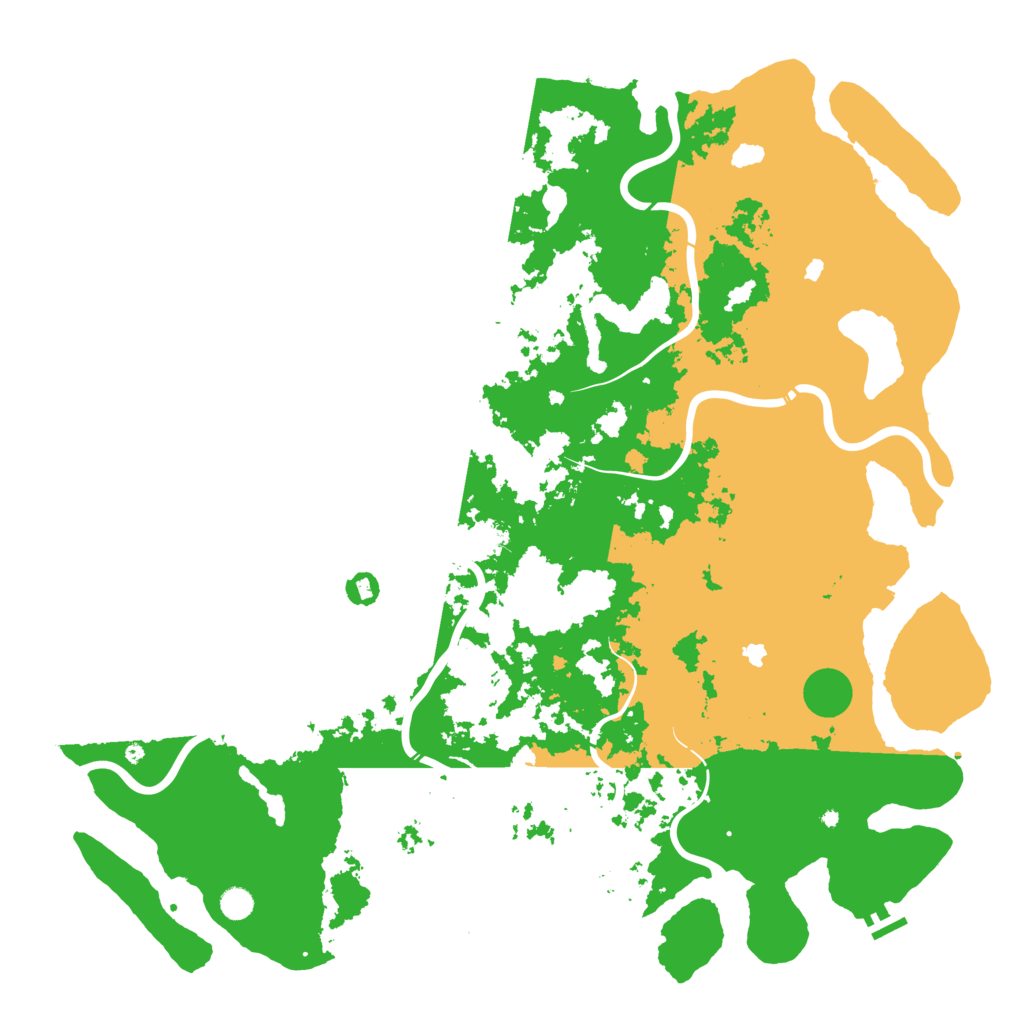 Biome Rust Map: Procedural Map, Size: 5500, Seed: 1234580