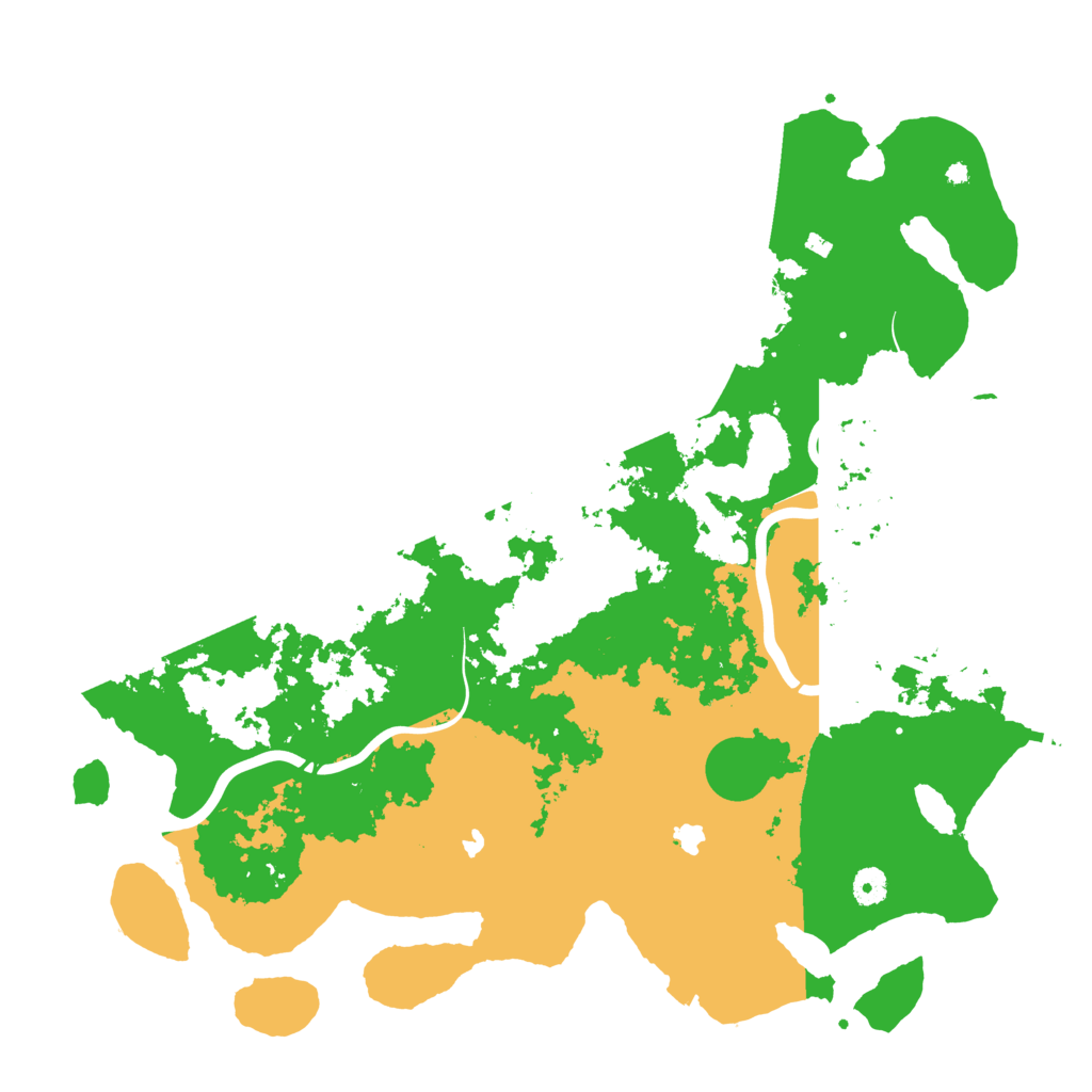 Biome Rust Map: Procedural Map, Size: 4500, Seed: 346573