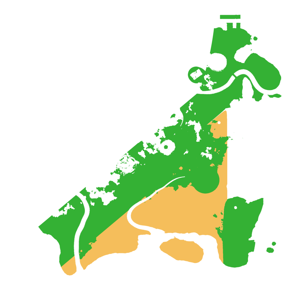Biome Rust Map: Procedural Map, Size: 3000, Seed: 10729