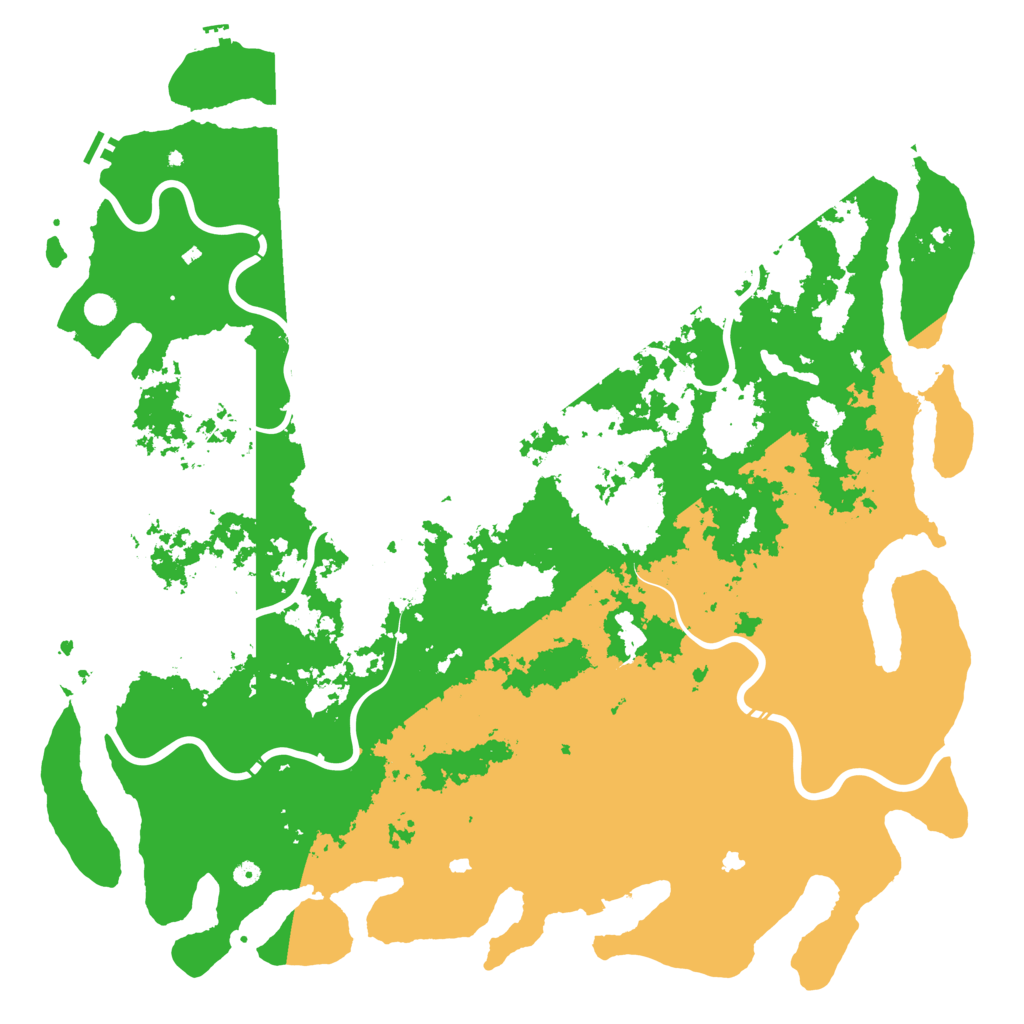 Biome Rust Map: Procedural Map, Size: 6000, Seed: 7162