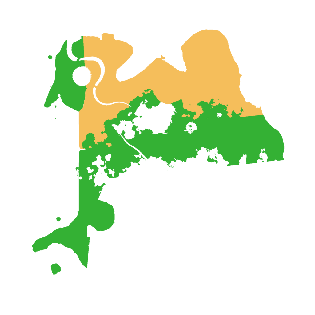 Biome Rust Map: Procedural Map, Size: 3000, Seed: 614971078