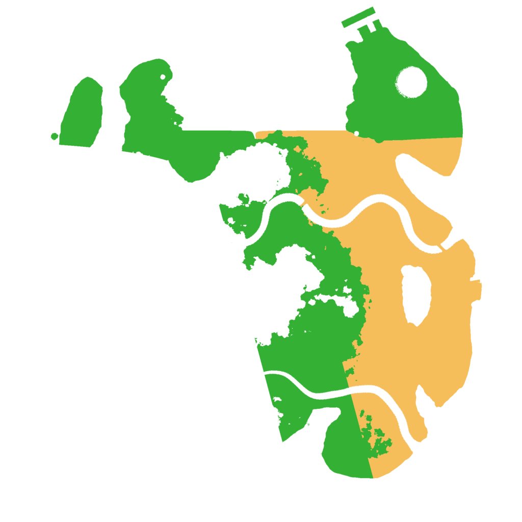 Biome Rust Map: Procedural Map, Size: 3000, Seed: 348025289