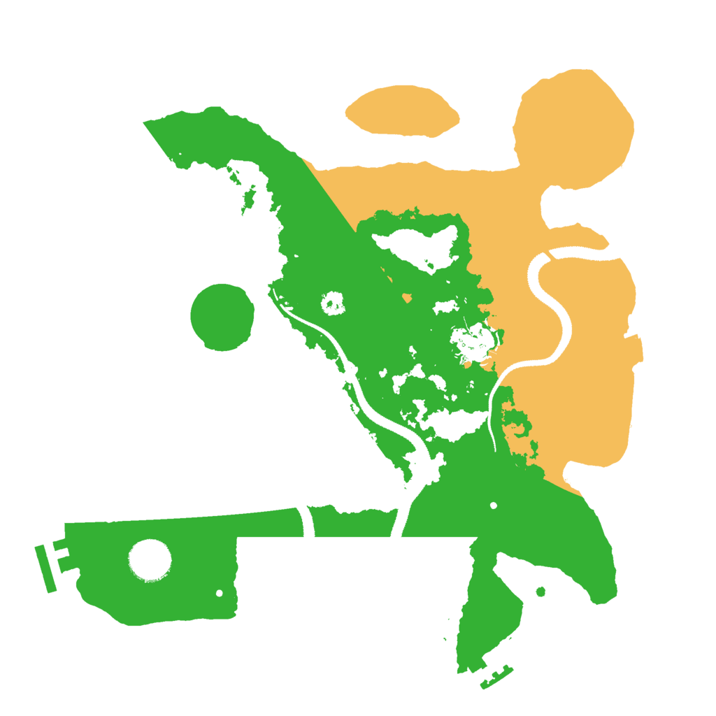 Biome Rust Map: Procedural Map, Size: 3000, Seed: 3243242