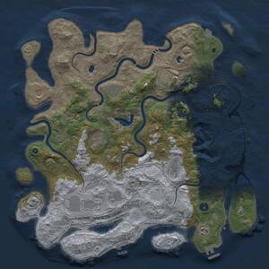 Thumbnail Rust Map: Procedural Map, Size: 4500, Seed: 1583235, 16 Monuments