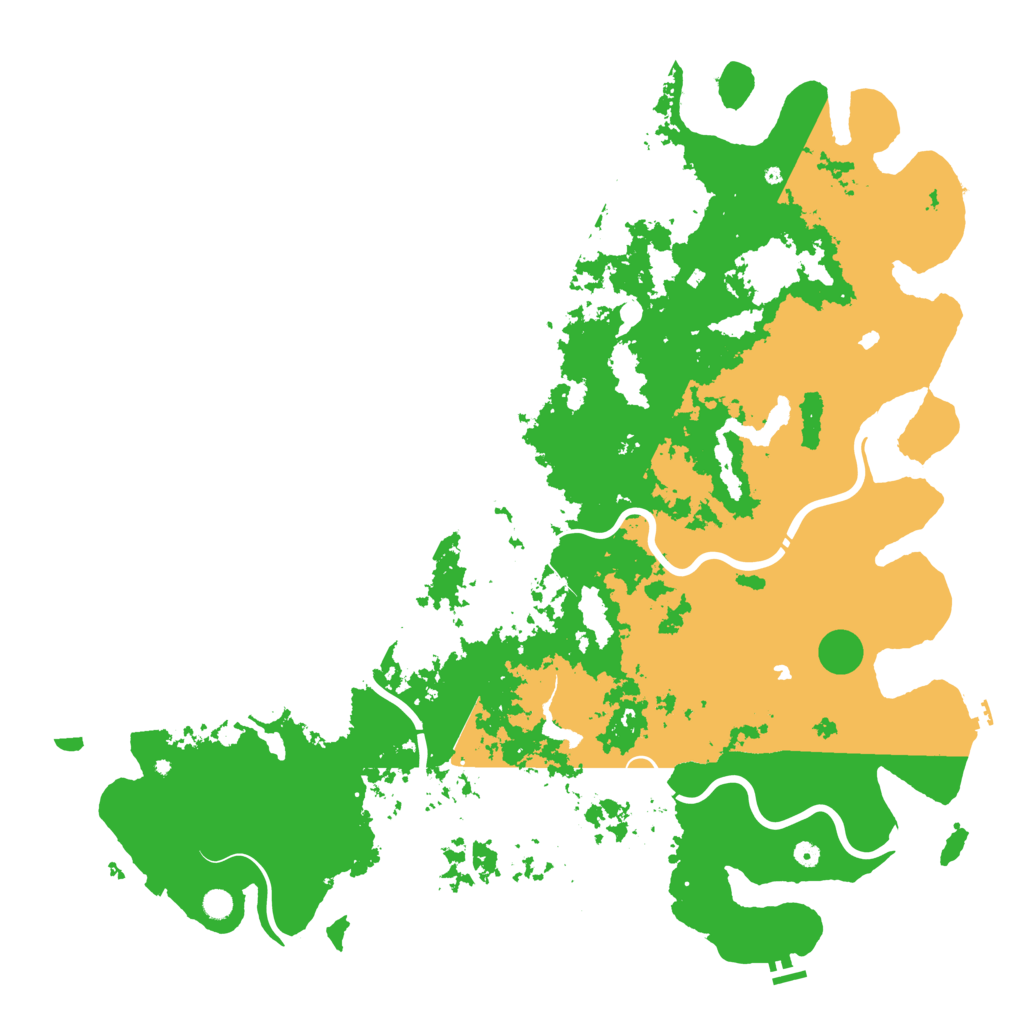 Biome Rust Map: Procedural Map, Size: 6000, Seed: 46275600