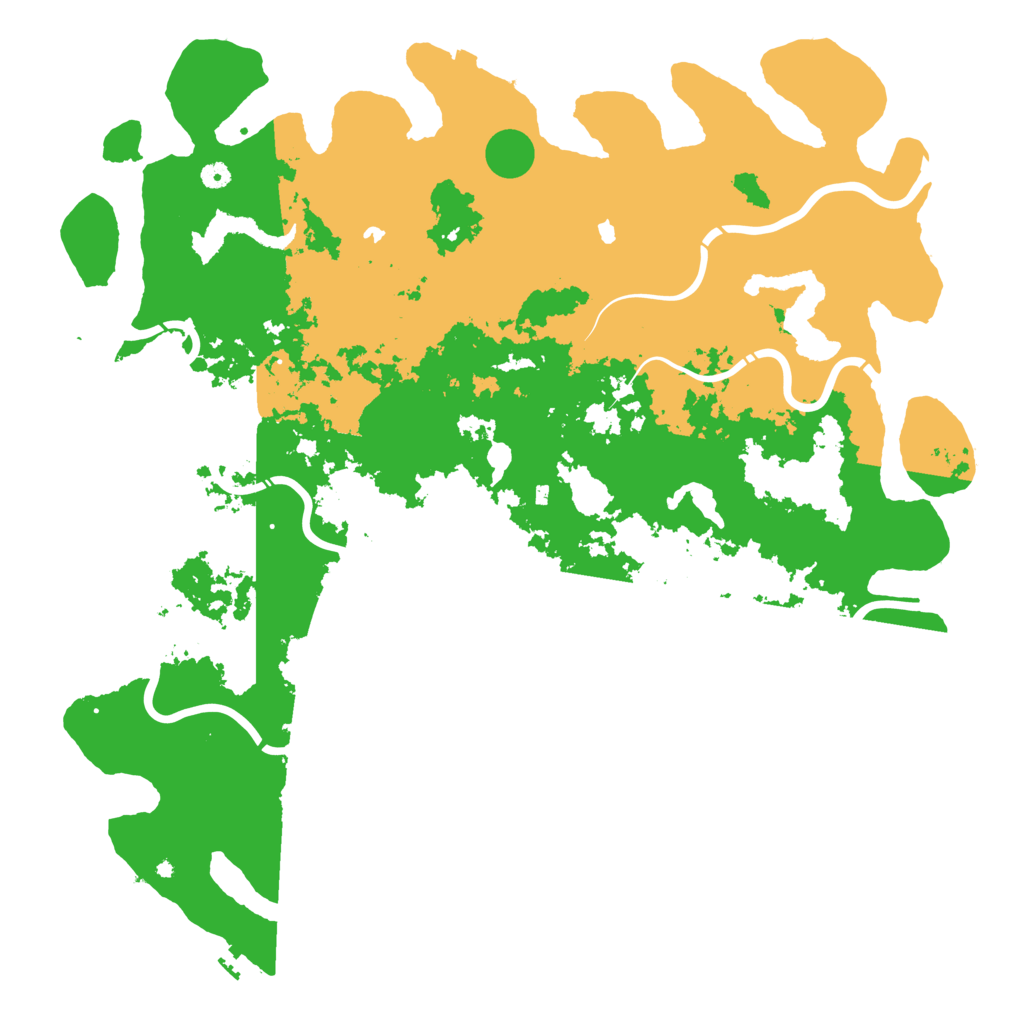 Biome Rust Map: Procedural Map, Size: 5500, Seed: 26927