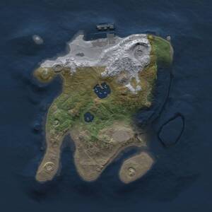 Thumbnail Rust Map: Procedural Map, Size: 2000, Seed: 21579256, 4 Monuments